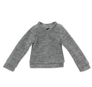 Long Sleeve V-neck Sweater (Gray), Azone, Accessories, 1/6, 4560120203119